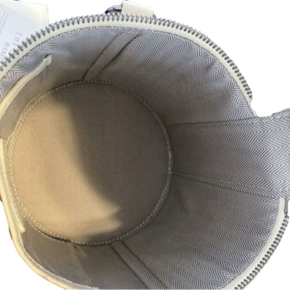 Bolvaint Bucket Bag Tote White Beige Vintage 70s Style Shoulder Strap Purse - Picture 9 of 14